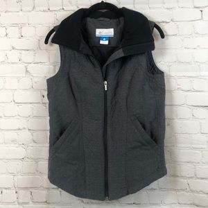 Columbia Women’s Grey outerwear Full Zip Vest Small